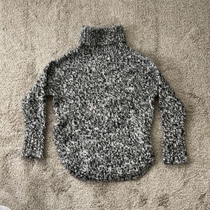 Treasure & Bond Chunky Wool Blend Marled Turtleneck Sweater